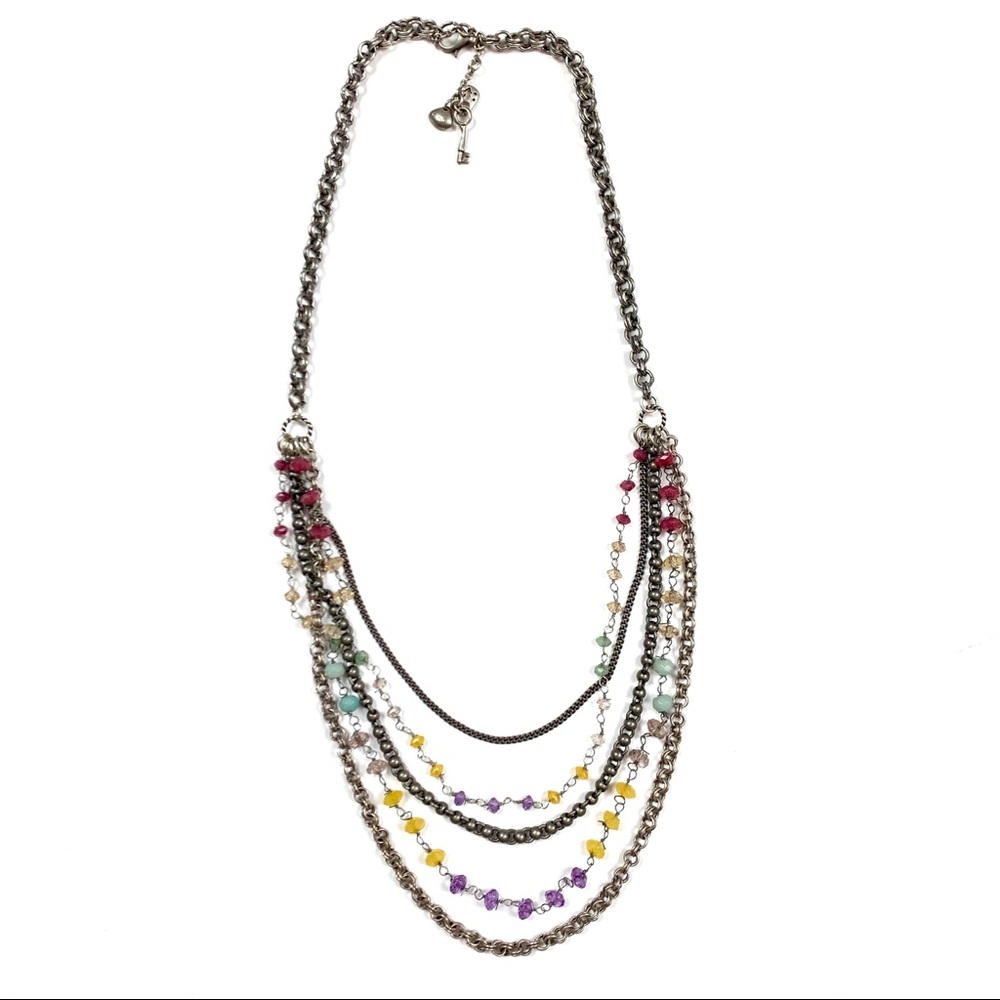 Fossil Layered Chain Necklace
